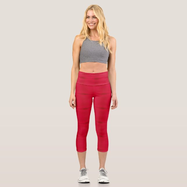 Wine-Red Capris (Front)