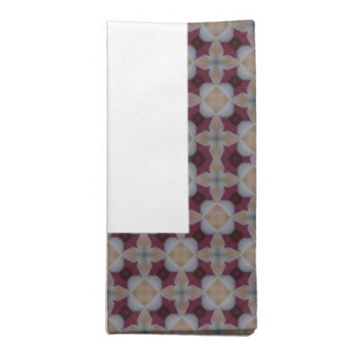 Wine Red Holiday Floral Pattern Cloth Napkin