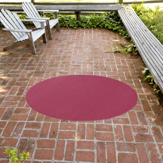Wine Red Solid Outdoor/Indoor Rug (Insitu (Outdoor 3))