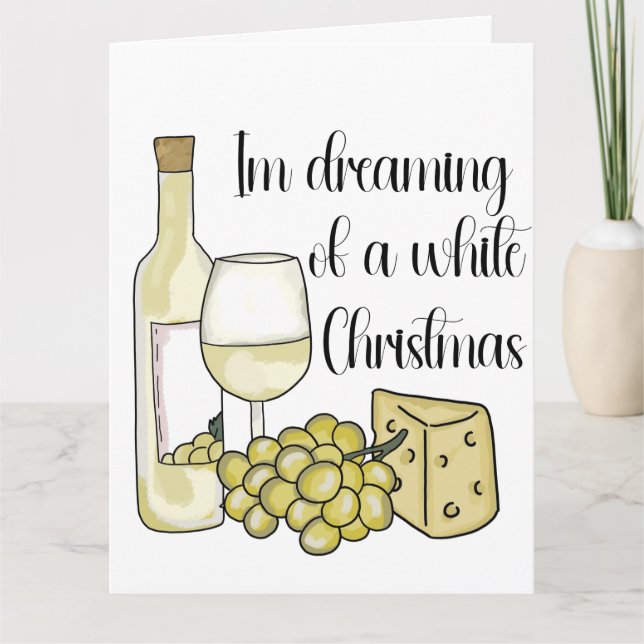 Wine related Christmas card (Front)