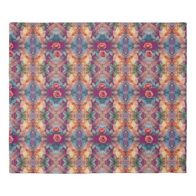 Wine retro duvet cover (Front)