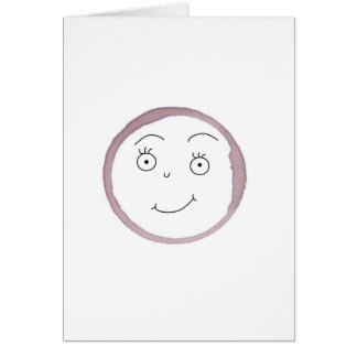 Wine Ring Stain girl Cards