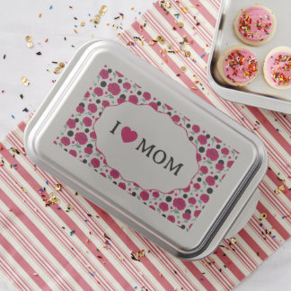 Wine Rose Green Polka Dot Graphic Pattern Modern   Cake Pan