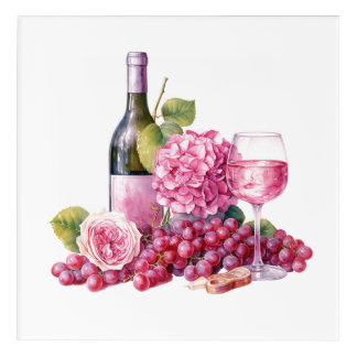 Wine & Roses Acrylic Print