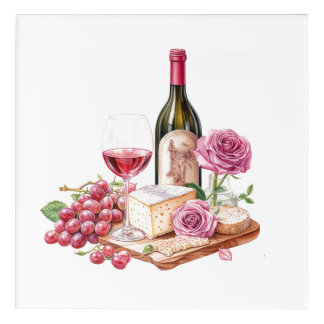 Wine & Roses Acrylic Print