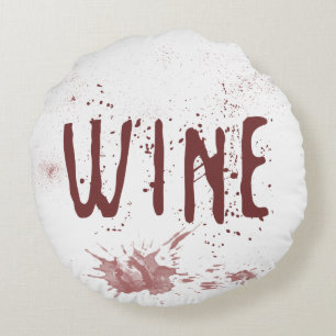 Wine Round Pillow