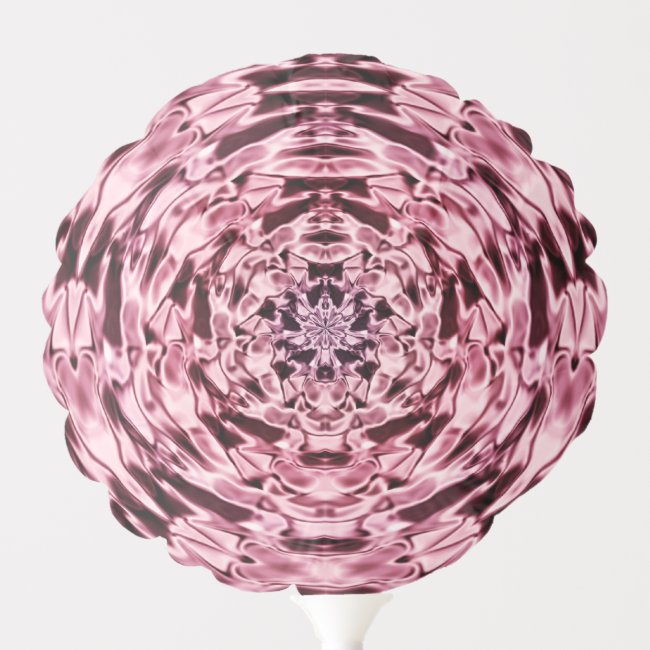 Wine Satin Mandala Abstract Pattern Balloon