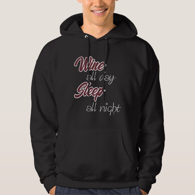 Wine  Scoop Hoodie (Front)