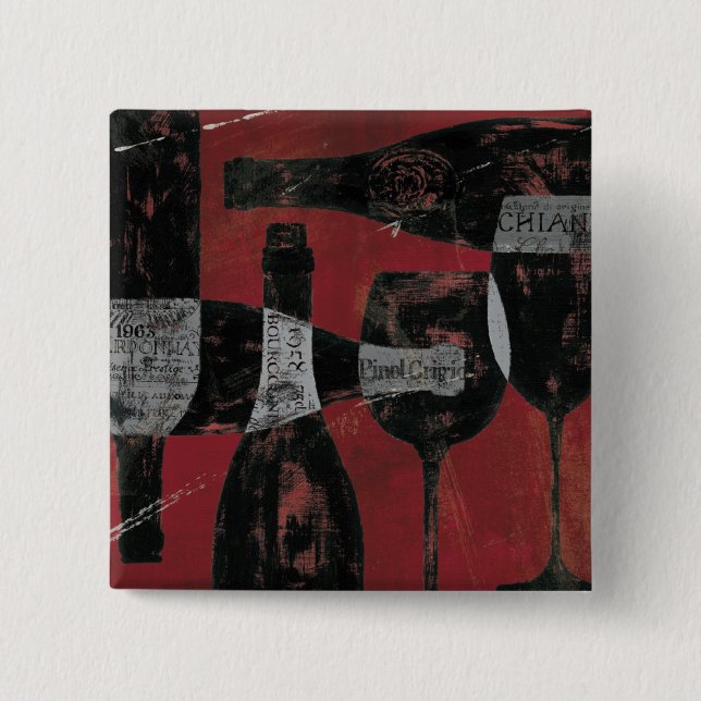 Wine Selection Pinback Button (Front)