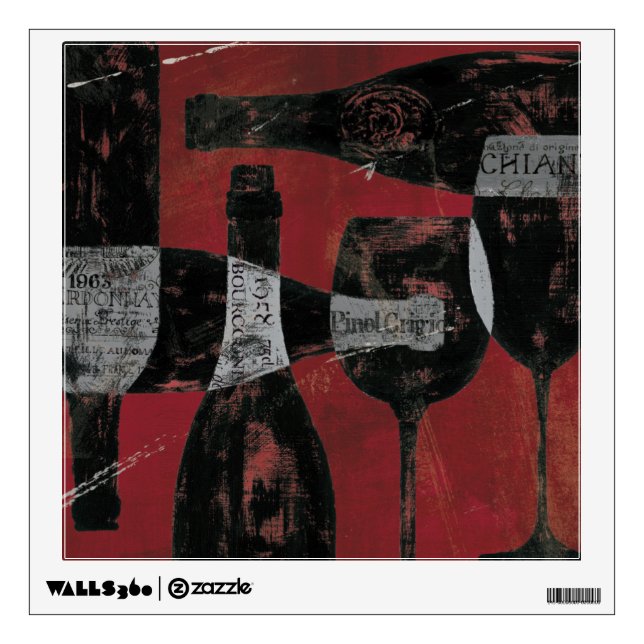 Wine Selection Wall Sticker (Front)