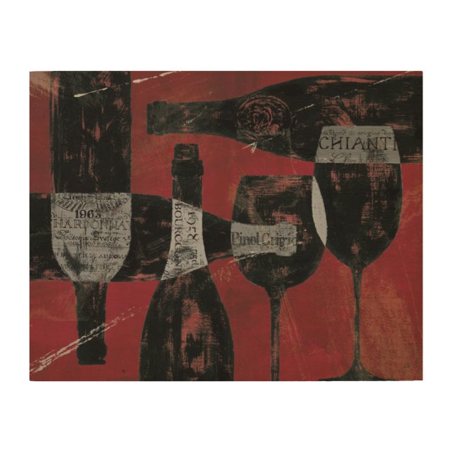 Wine Selection Wood Wall Art (Front)