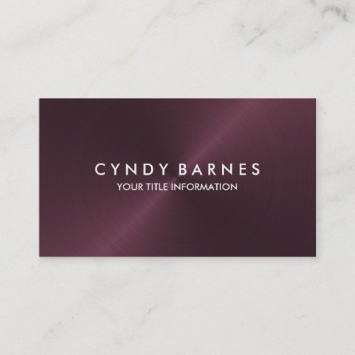 Customizable Wine Sheen Business Card