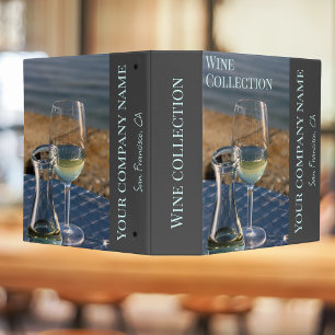 Wine shop, bar or winery organization 3 ring binder
