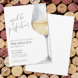 Wine Simple Sixty 60th Birthday Party Invitation<br><div class="desc">Elegant White Wine Simple Sixty 60th Birthday Party Invitation. Celebrate sixty years with this classic and sophisticated invitation featuring a large watercolor wine glass filled with a golden yellow-hued white wine on the right side, giving it a modern yet timeless touch. The top of the invitation reads "Aged to Perfection"...</div>