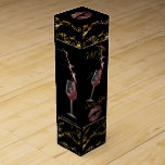 Wine Sips and Sweet Rosey Lips - Marble Pattern Wine Gift Box<br><div class="desc">Wine Sips and Sweet Rosy Lips - Marble Pattern Wine Box. ⭐This Product is 100% Customizable. *****Click on CUSTOMIZE BUTTON to add, delete, move, resize, changed around, rotate, etc... any of the graphics or text or use the fill in boxes. ⭐99% of my designs in my store are done in...</div>