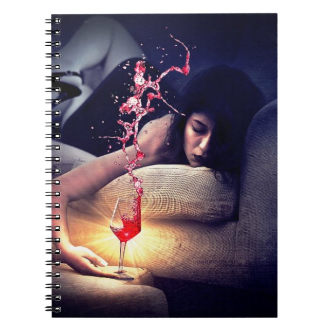 Wine Spilling Notebook (Front)