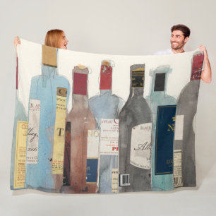 Wine & Spirits Fleece Blanket