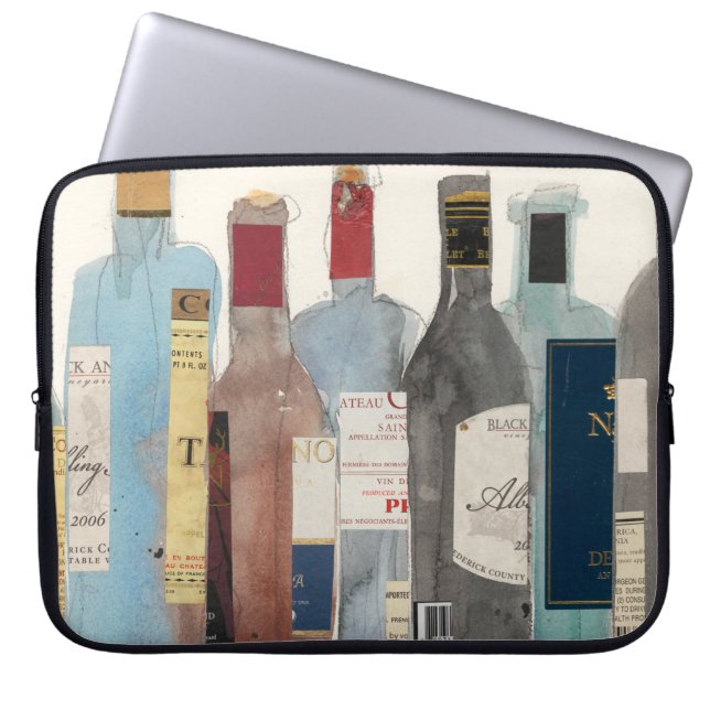 Wine & Spirits Laptop Sleeve (Front)