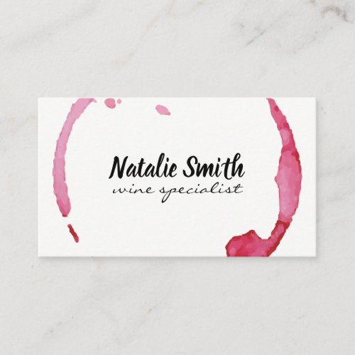 Wine Stain Business Card