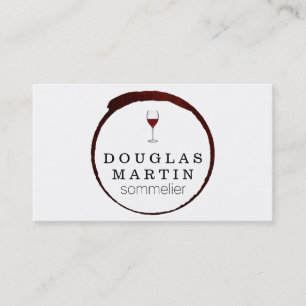 Wine Stain Red Artistic II Business Card
