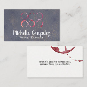 Wine Stain Texture Business Card