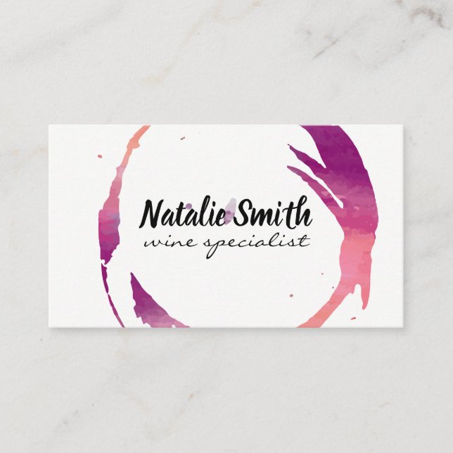 Wine Stain | Vineyard Business Card (Front)
