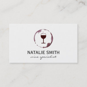 Wine Stain (wine glass) Business Card