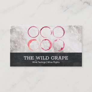 Wine Stains Marble Business Card