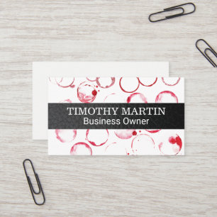 Wine Stains Winery Business Card