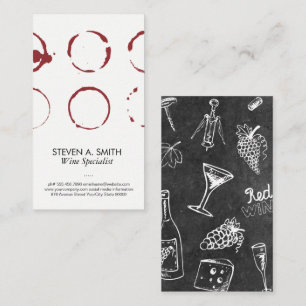 Wine Stains   Winery  Business Card