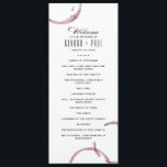 Wine Stains Winery Vineyard Ceremony Program<br><div class="desc">Watercolor wine stains & modern typography adorn this elegant invitation. Please visit our shop for coordinating items:</div>