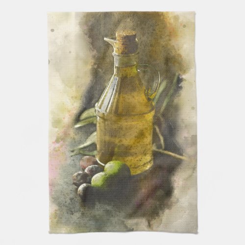 Wine Still Life Kitchen Towel