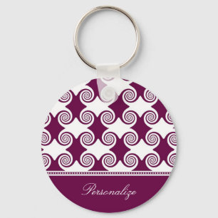 Wine Swirls Keychain