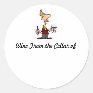 Wine_Taster, Wine From the Cellar of Classic Round Sticker