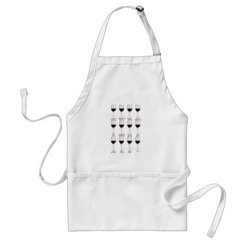 Wine tasting adult apron