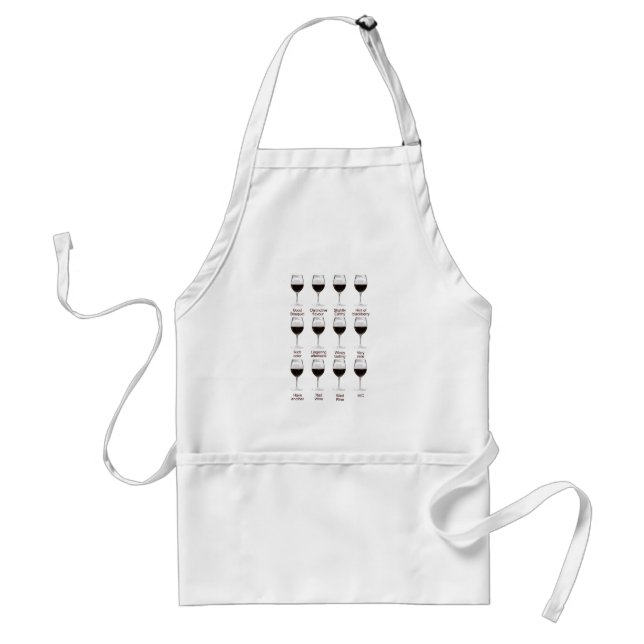 Wine tasting adult apron (Front)