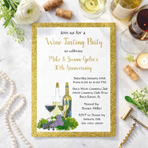 Wine Tasting Anniversary Party 