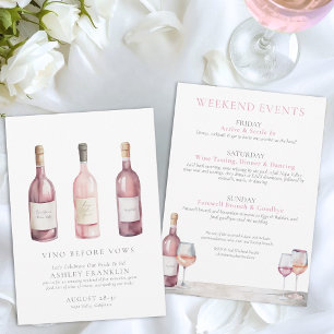 Wine Tasting Bachelorette Party Invitation
