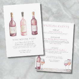 Wine Tasting Bachelorette Party Invitation