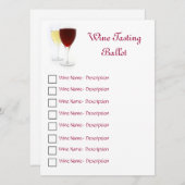 Wine Tasting Ballot (Front/Back)