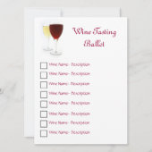 Wine Tasting Ballot (Front)