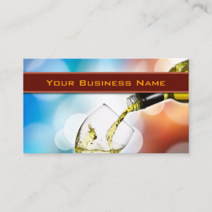Wine Tasting Bartender Business Card