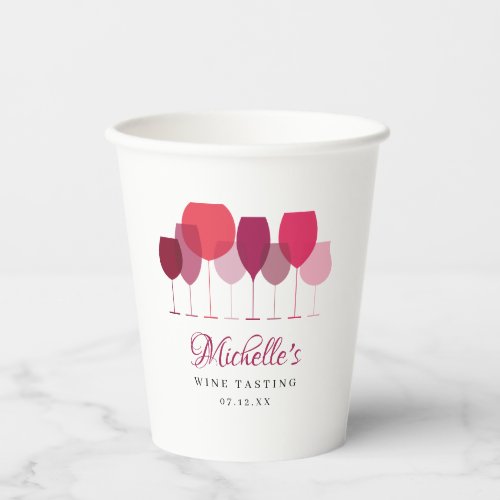 Wine Tasting Beverage Paper Cups