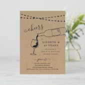 Wine Tasting Birthday Party Invitation (Standing Front)