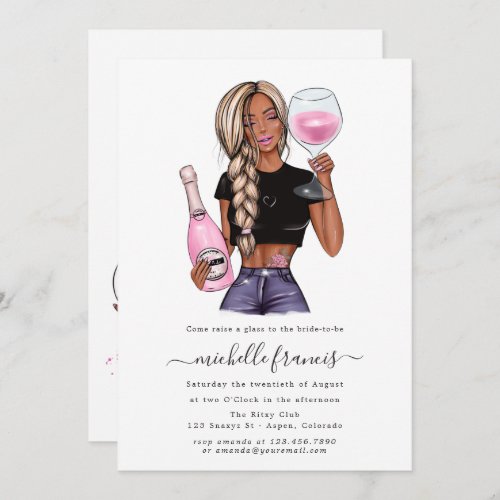 Wine Tasting Bridal Shower Invitation