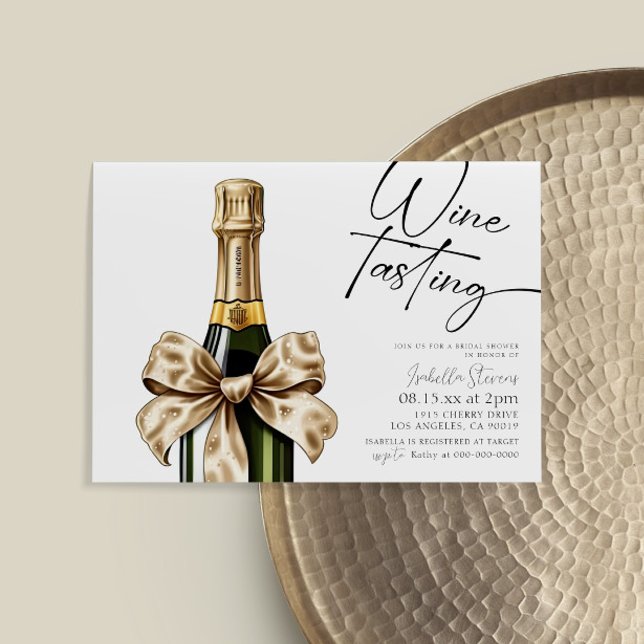 Wine Tasting Bridal Shower Invitation (Creator Uploaded)