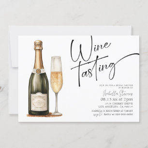 Wine Tasting Bridal Shower Invitation
