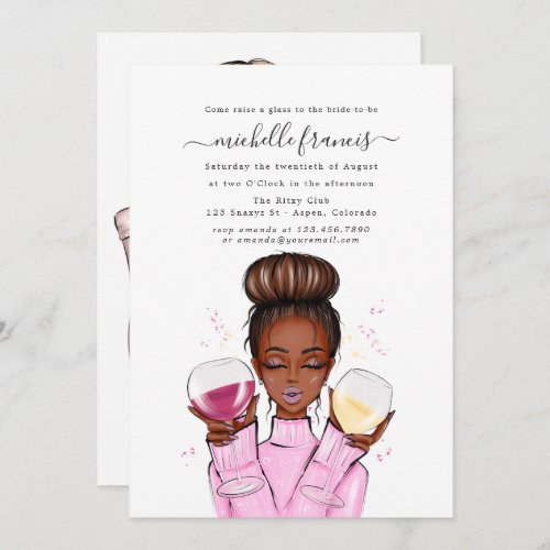 Wine Tasting Bridal Shower Invitation