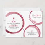 Wine Tasting Bridal Shower Invitation Red at Zazzle