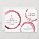 Wine Tasting Bridal Shower Invitation Red at Zazzle